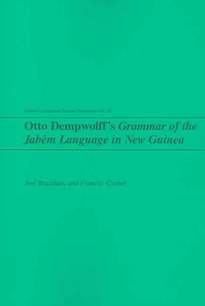 Produktbild: Otto Dempwolff's Grammar of the Jabem Language in New Guinea