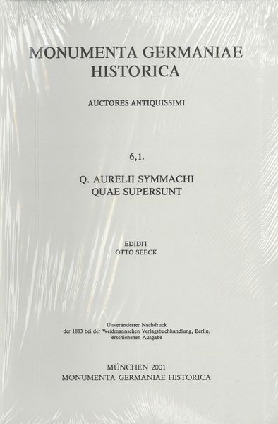 Produktbild: Q. Aurelii Symmachi quae supersunt