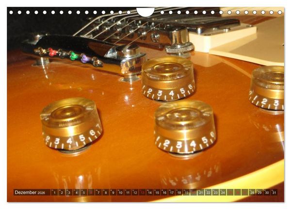 Produktbild: GITARREN Closeups (Wandkalender 2026 DIN A4 quer), CALVENDO Monatskalender