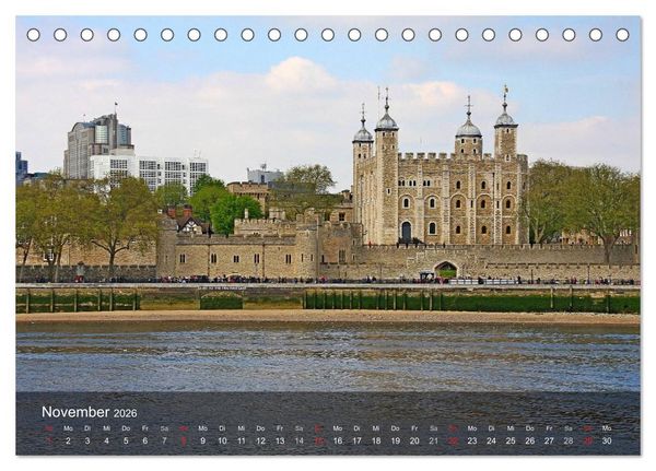 Produktbild: London (Tischkalender 2026 DIN A5 quer), CALVENDO Monatskalender