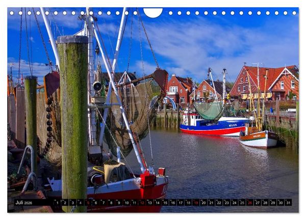 Produktbild: Neuharlingersiel - Ostfrieslands sch&ouml;nstes Hafenst&auml;dtchen (Wandkalender 2026 DIN A4 quer), CALVENDO Monatskalender