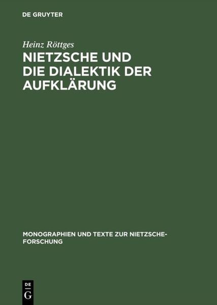 Produktbild: Nietzsche und die Dialektik der Aufkl&auml;rung
