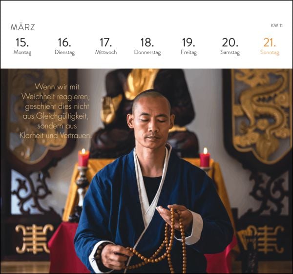 Produktbild: Postkartenkalender 2027: Shaolin Spirit