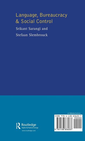 Produktbild: Language, Bureaucracy and Social Control