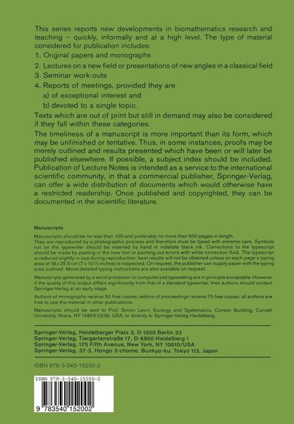Produktbild: Mathematics in Biology and Medicine