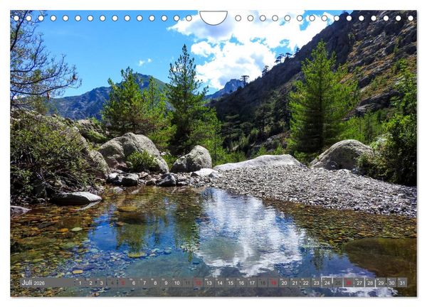 Produktbild: Korsika - Weitwanderweg GR 20 (Wandkalender 2026 DIN A4 quer), CALVENDO Monatskalender