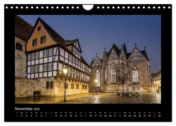 Produktbild: BRAUNSCHWEIG - Abendliche Impressionen (Wandkalender 2026 DIN A4 quer), CALVENDO Monatskalender