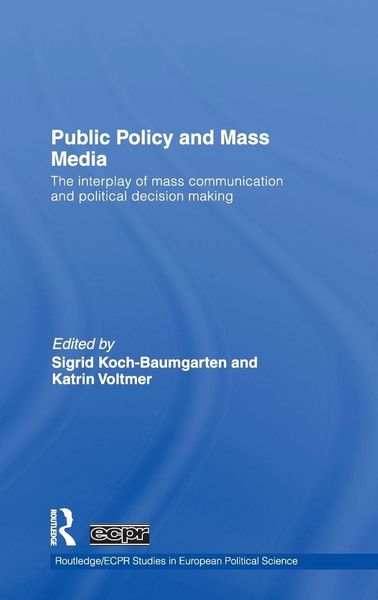 Produktbild: Public Policy and the Mass Media