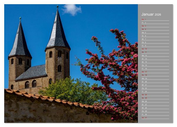 Produktbild: Kloster Dr&uuml;beck-Ehemalige Harzer Benediktiner-Abtei (hochwertiger Premium Wandkalender 2026 DIN A2 quer), Kunstdruck in Hochglanz