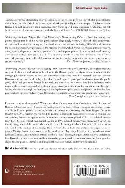 Produktbild: Unlearning the Soviet Tongue