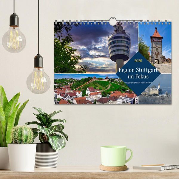 Produktbild: Region Stuttgart im Fokus (Wandkalender 2026 DIN A4 quer), CALVENDO Monatskalender