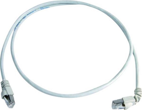 Produktbild: Teleg&auml;rtner 100008023 RJ45 Patchkabel CAT 6a S/FTP 1.00m Wei&szlig; Flammwidrig, Halogenfrei 1St.