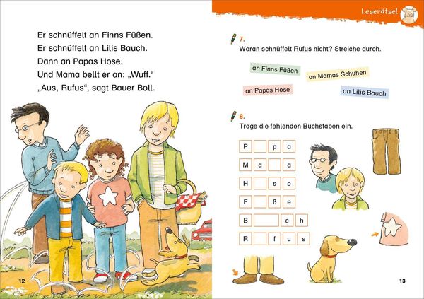 Produktbild: Duden Leseprofi &ndash; Lustiges Lese-&Uuml;bungsbuch f&uuml;r die 1. Klasse