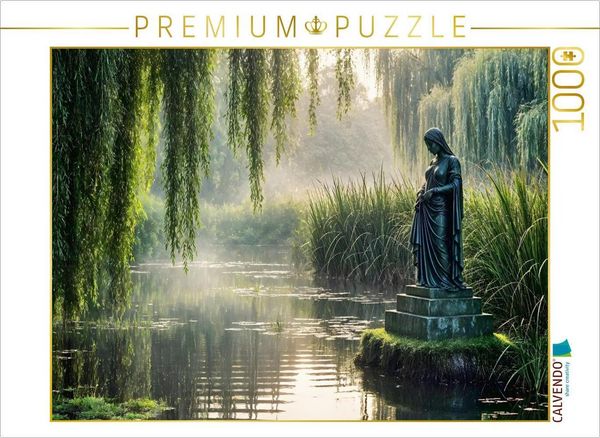 Produktbild: CALVENDO Puzzle Schweigende Wasser - Der Nebelteich | 1000 Teile Lege-Gr&ouml;&szlig;e 64x48cm Foto-Puzzle f&uuml;r gl&uuml;ckliche Stunden