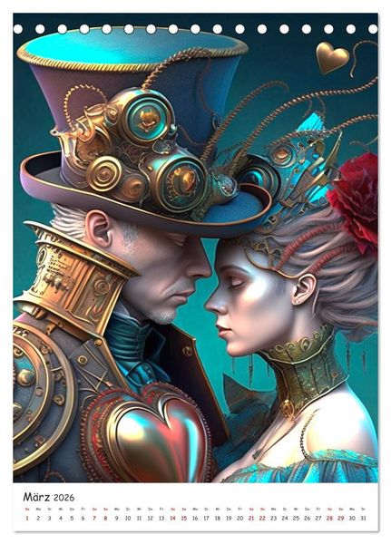 Produktbild: Voll unter Dampf: Steampunker (Tischkalender 2026 DIN A5 hoch), CALVENDO Monatskalender