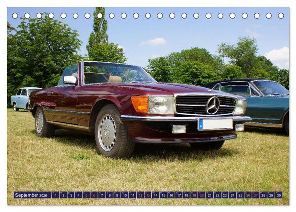 Produktbild: Damals war's - Oldtimer der F&uuml;nfziger bis Achtziger Jahre (Tischkalender 2026 DIN A5 quer), CALVENDO Monatskalender