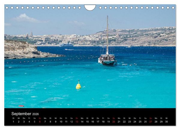 Produktbild: Malta & Gozo (Wandkalender 2026 DIN A4 quer), CALVENDO Monatskalender