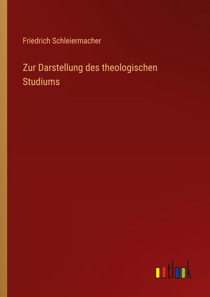 Produktbild: Zur Darstellung des theologischen Studiums