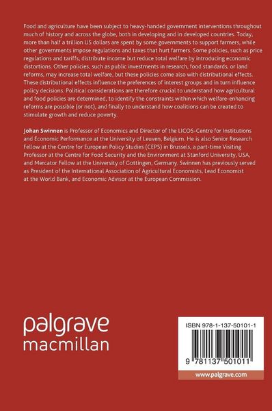 Produktbild: The Political Economy of Agricultural and Food Policies
