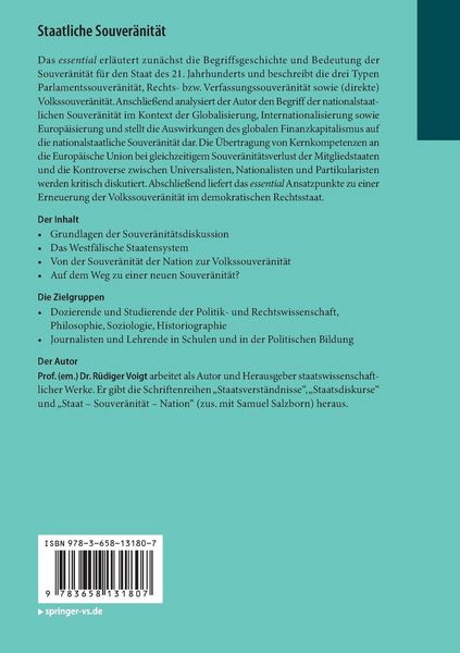 Produktbild: Staatliche Souver&auml;nit&auml;t