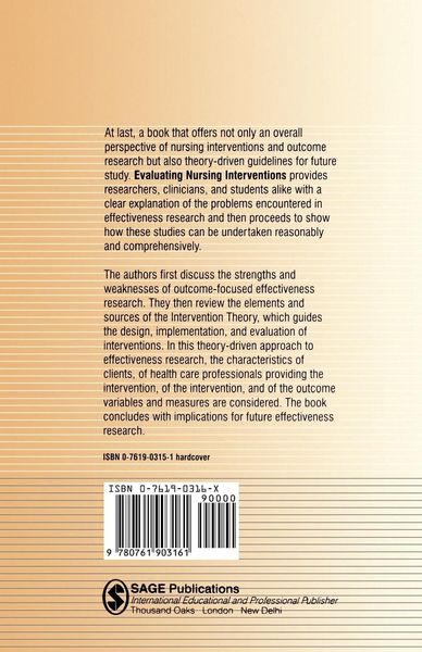 Produktbild: Evaluating Nursing Interventions