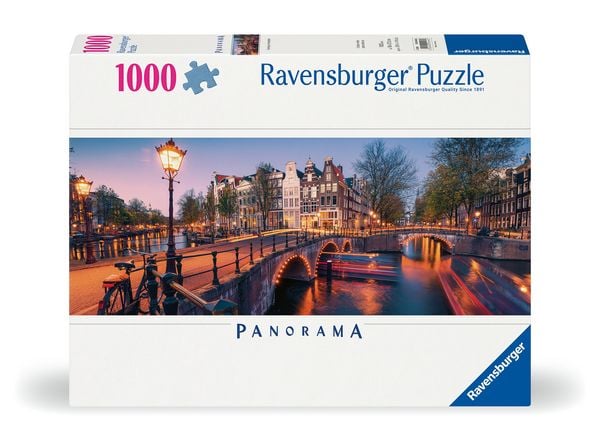 Produktbild: Erwachsenenpuzzle 1000 Teile - Abend in Amsterdam