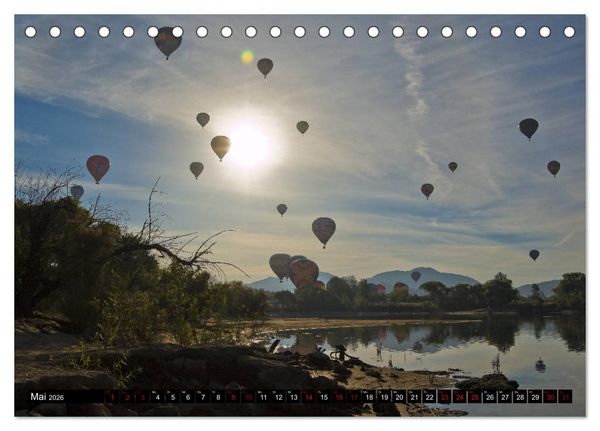 Produktbild: Ballonfahrt - Faszination und Abenteuer (Tischkalender 2026 DIN A5 quer), CALVENDO Monatskalender