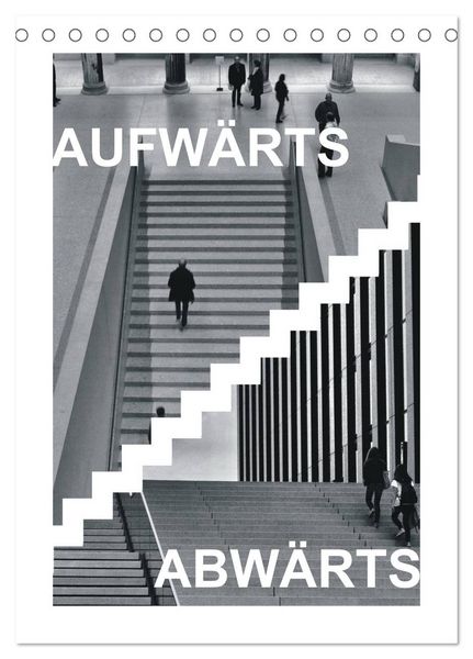 Produktbild: AUFW&Auml;RTS - ABW&Auml;RTS (Tischkalender 2026 DIN A5 hoch), CALVENDO Monatskalender