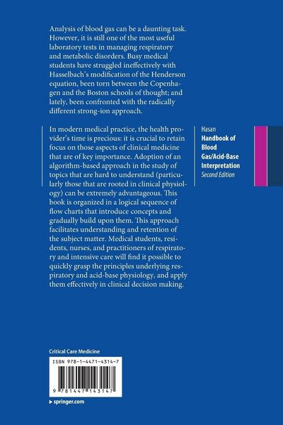 Produktbild: Handbook of Blood Gas/Acid-Base Interpretation