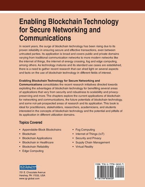 Produktbild: Enabling Blockchain Technology for Secure Networking and Communications
