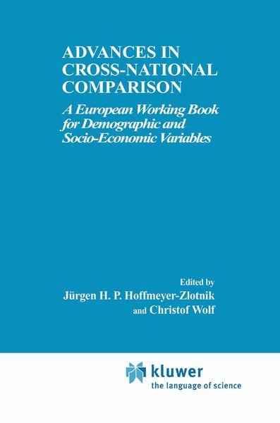 Produktbild: Advances in Cross-National Comparison