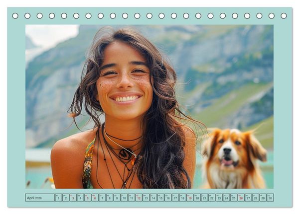 Produktbild: Almwiesenm&auml;rchen. Zauberhafte Frauen und gute Laune in den Bergen (Tischkalender 2026 DIN A5 quer), CALVENDO Monatskalender