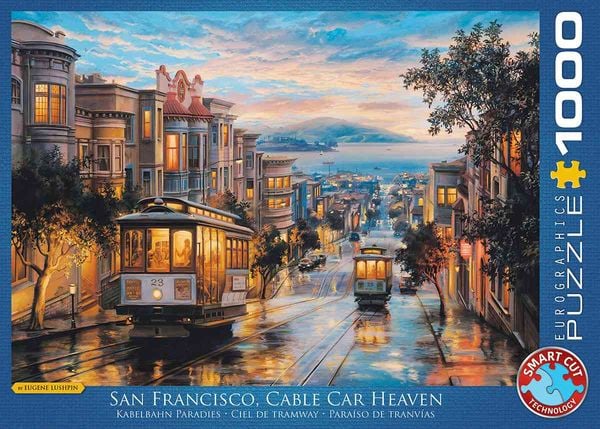 Eurographics 6000-0957 - San Francisco Kabelbahn Himmel von Eugene Lushpin , Puzzle, 1.000 Teile