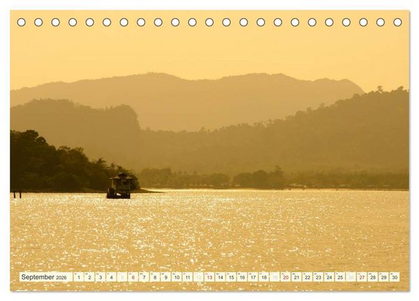 Produktbild: Unterwegs in Malaysia (Tischkalender 2026 DIN A5 quer), CALVENDO Monatskalender