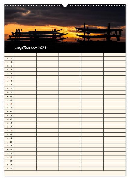 Produktbild: Noch mehr F&ouml;hrweh Familienplaner (hochwertiger Premium Wandkalender 2026 DIN A2 hoch), Kunstdruck in Hochglanz