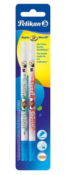 Produktbild: Pelikan Tintenkiller Super Sheriff, Strichst&auml;rke M = Multispitze, 2er Set