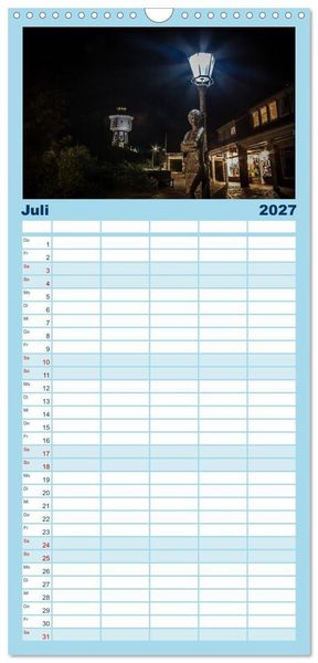 Produktbild: Familienplaner 2027 - Langeoog &ndash; Ein Herbst auf der Insel des Lebens mit 5 Spalten (Wandkalender, 21 x 45 cm) CALVENDO