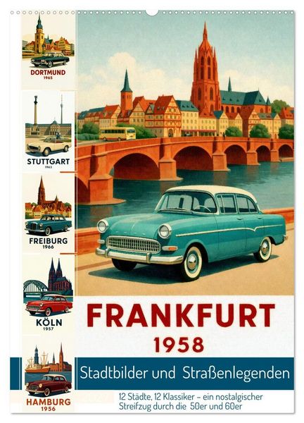 Produktbild: Stadtbilder und Stra&szlig;enlegenden (Wandkalender 2027 DIN A2 hoch), CALVENDO Monatskalender