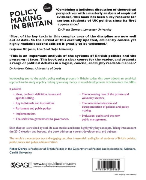 Produktbild: Policy Making in Britain