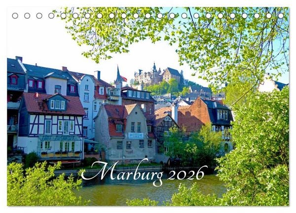 Produktbild: Marburg 2026 (Tischkalender 2026 DIN A5 quer), CALVENDO Monatskalender