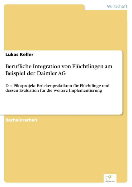 Produktbild: Berufliche Integration von Fl&uuml;chtlingen am Beispiel der Daimler AG
