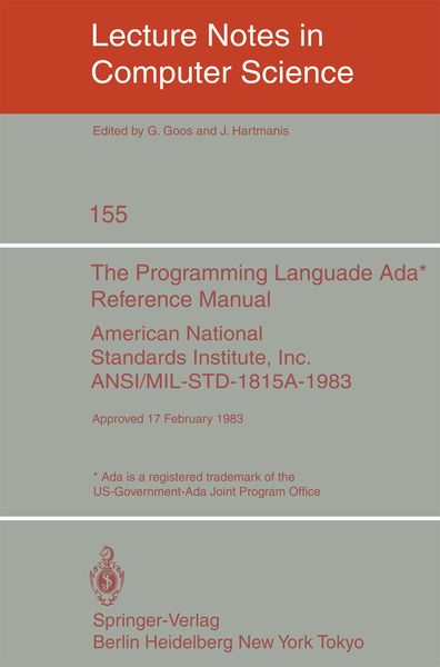 Produktbild: The Programming Language Ada. Reference Manual