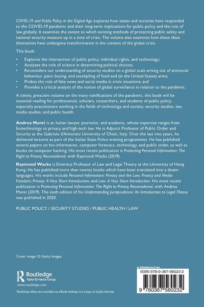 Produktbild: COVID-19 and Public Policy in the Digital Age