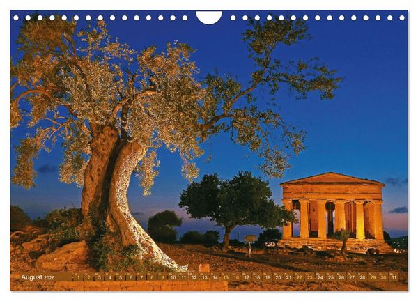 Produktbild: Sch&ouml;nes Sizilien: die Sonneninsel Italiens (Wandkalender 2026 DIN A4 quer), CALVENDO Monatskalender
