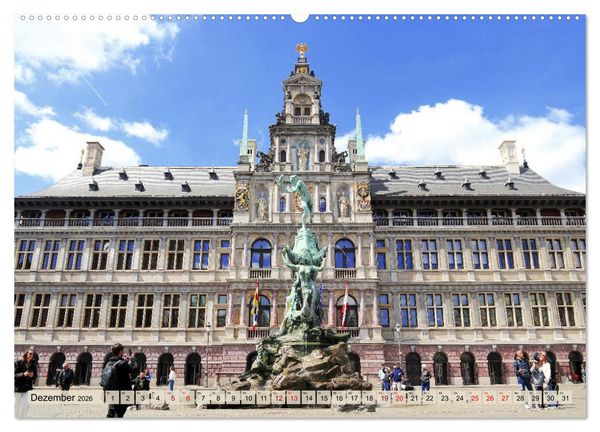 Produktbild: Antwerpen - Faszinierende Gro&szlig;stadt (hochwertiger Premium Wandkalender 2026 DIN A2 quer), Kunstdruck in Hochglanz