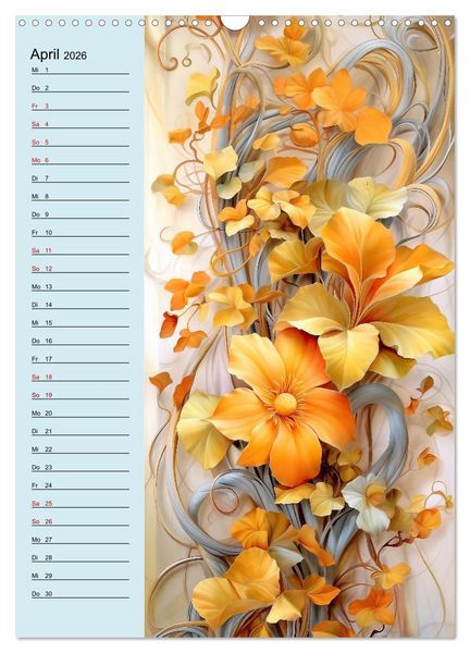 Produktbild: Bl&uuml;tenarrangements (Wandkalender 2026 DIN A3 hoch), CALVENDO Monatskalender