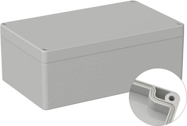 Produktbild: TRU COMPONENTS TC-9065480 Outdoor-Geh&auml;use 200 x 120 x 75 Polycarbonat Lichtgrau (RAL 7035) 1 St.