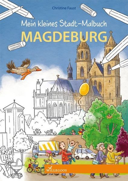 Mein kleines Stadt-Malbuch Magdeburg