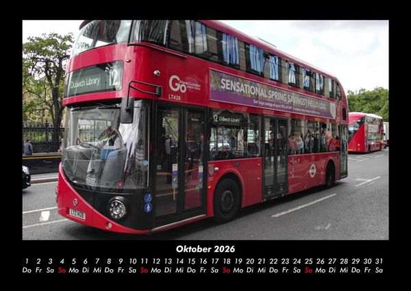 Produktbild: London 2026 Fotokalender DIN A3