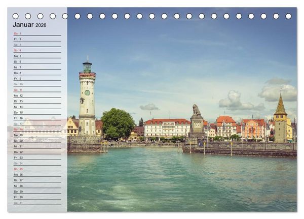 Produktbild: Unterwegs am Bodensee (Tischkalender 2026 DIN A5 quer), CALVENDO Monatskalender